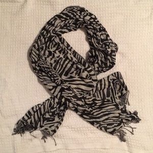 Zebra print scarf